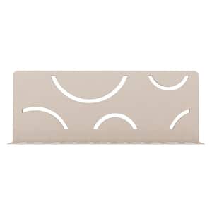 Shelf-W Cream Color-Coated Aluminum Curve Wall Shelf