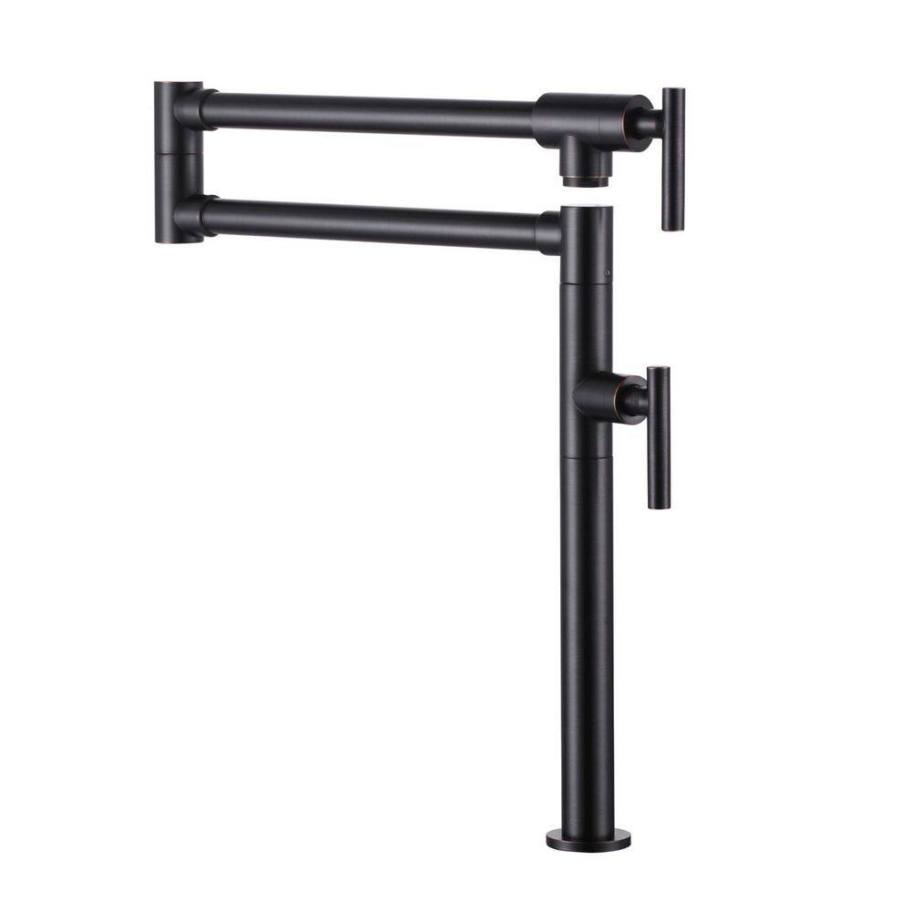 Premium Kitchen Pot Filler Faucet with 360° Swivel Durable Valve System and ABS Aerator in Oil Rubbed Bronze price history on PriceWatchPro