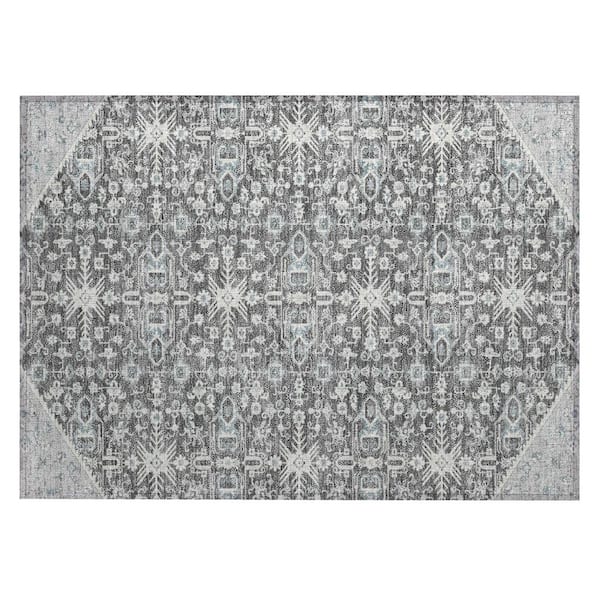 Chantille Machine Washable Indoor/Outdoor Abstract ACN3050 Gray 3 ft. x 4 ft. Area Rug