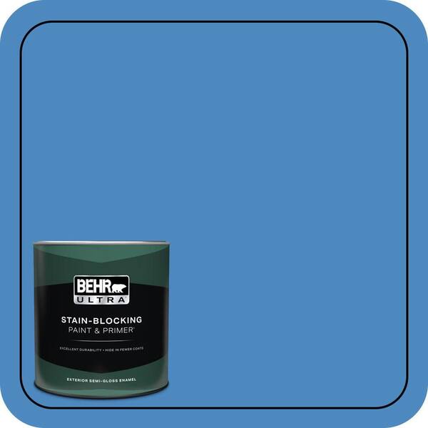 BEHR ULTRA 1 qt. #P520-5 Boat House Semi-Gloss Enamel Exterior Paint & Primer