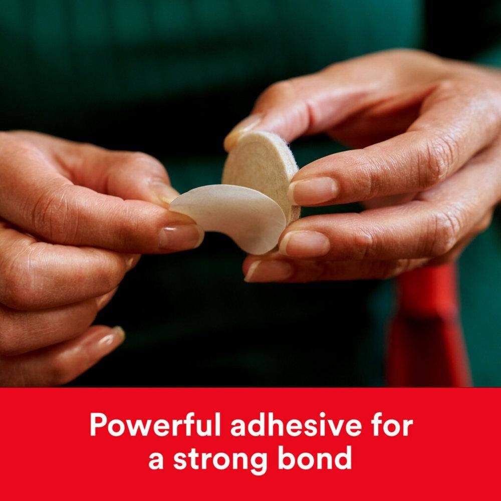 Beige Self-Adhesive Felt Furniture Pads, 1.5 inch, Pack of 20