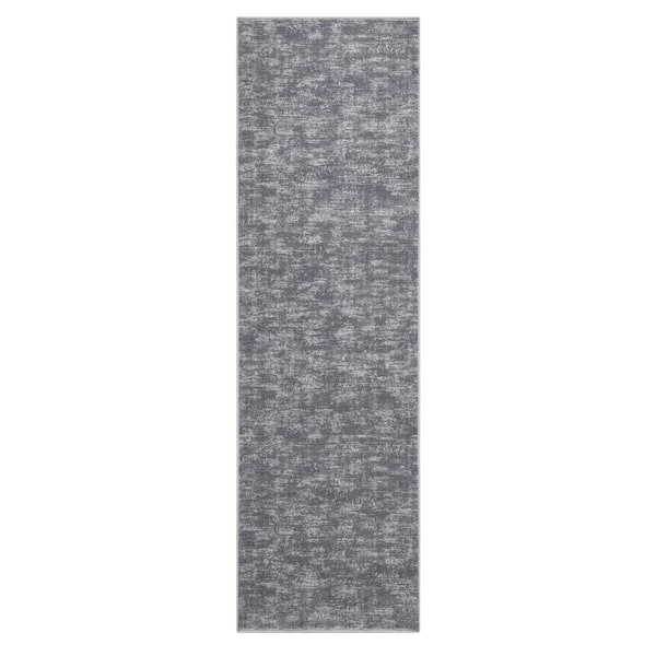 GlowSol Gray 2 ft.3 in. x 8 ft. Solid Contemporary Indoor Area Rug