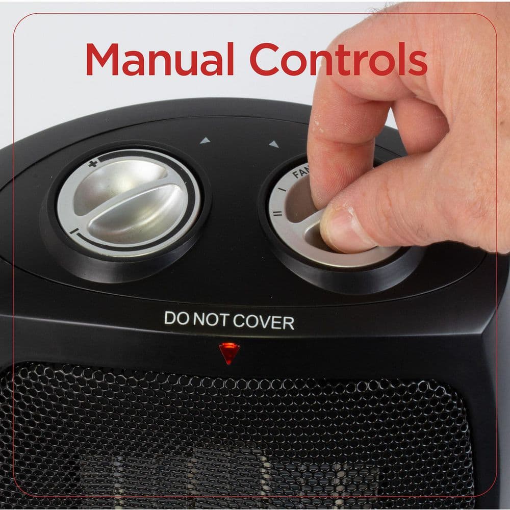 Personal 1500 Watt Electric Fan Compact Heater with Manual Control
