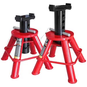 10-Ton Low-Profile Heavy-Duty Jack Stands (2 Pack)