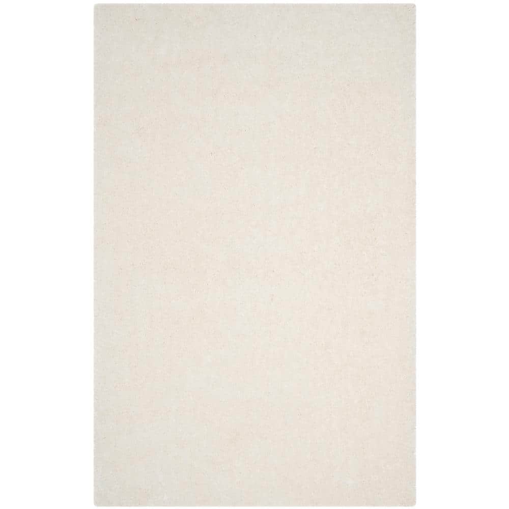 Ivory Luxe Hand-Tufted Shag Area Rug 9' x 12'