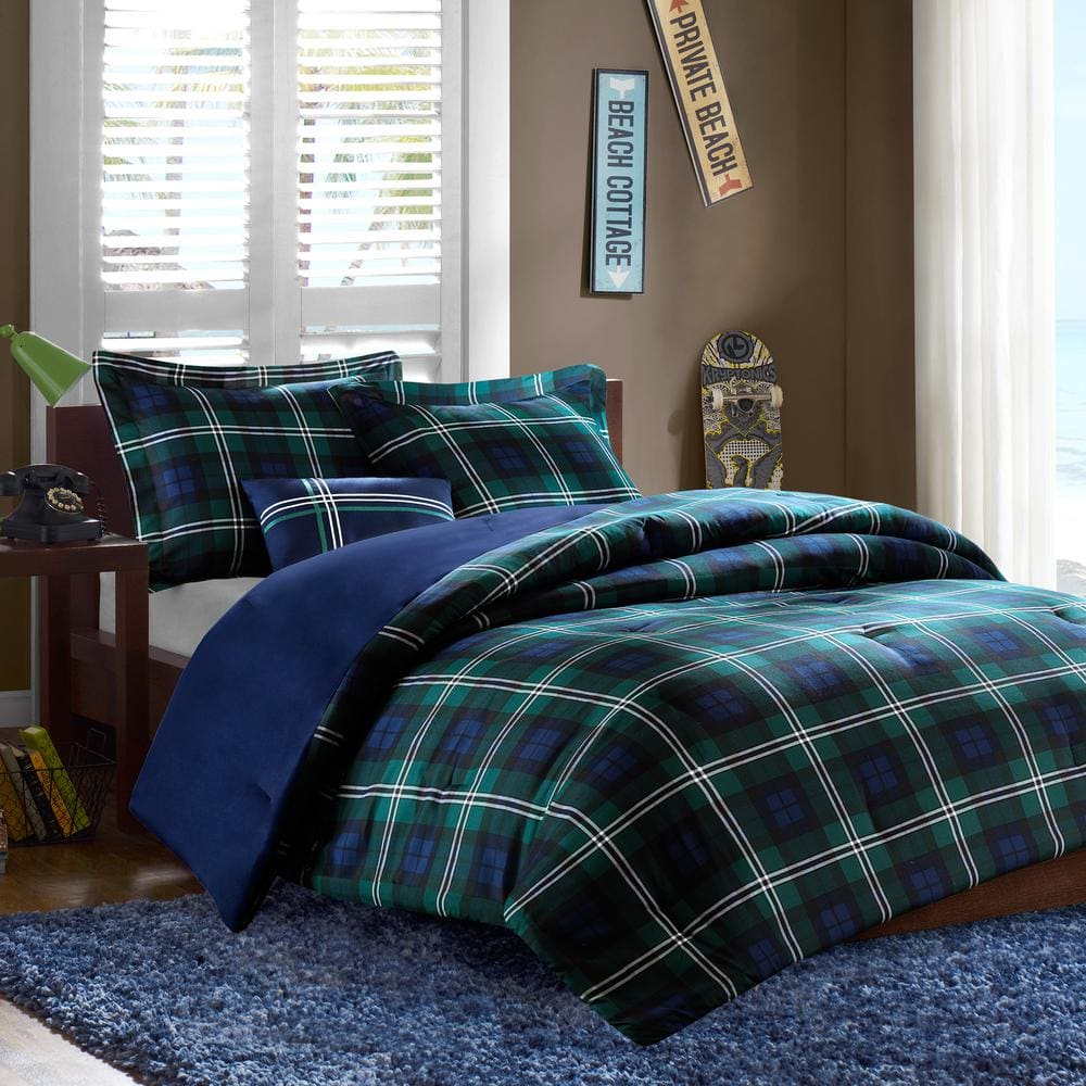 Cameron 3-Piece Blue Twin Comforter Set price history on PriceWatchPro