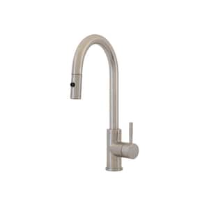 Timur Single Handle Pull-Down Sprayer Kitchen Faucet in Brushed Nickel