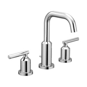Gibson 8 in. Widespread 2-Handle High-Arc Bathroom Faucet Trim Kit in Chrome (Valve Not Included)