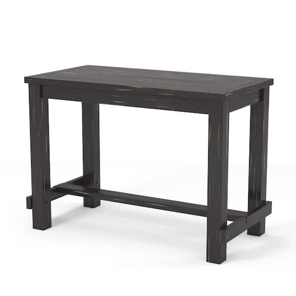 Furniture of America Anthus Antique Black Bar Table IDF-3324BK-BT