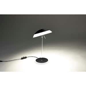 13 in. Black LED Desk Lamp with Natural Daylight, Adjustable Head and Compact Design