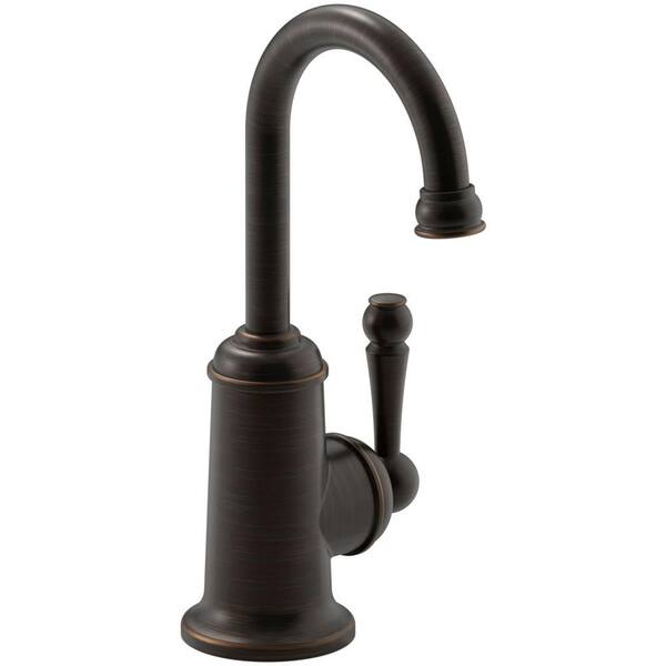 KOHLER Wellspring Single-Handle Kitchen Bar Faucet in Oil-Rubbed Bronze