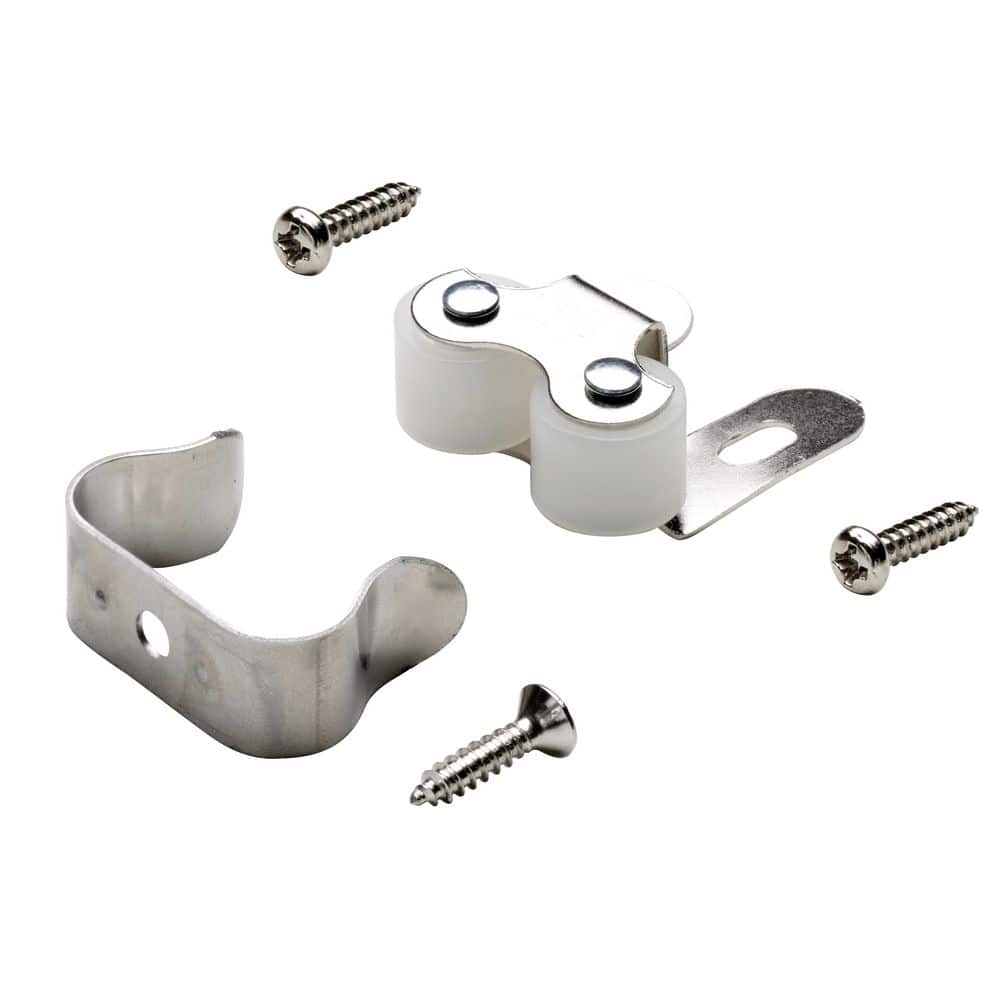 US Hardware White Metal/Plastic Catch and Clip 2 pk US Hardware White Metal/Plastic Catch and Clip 2 pk