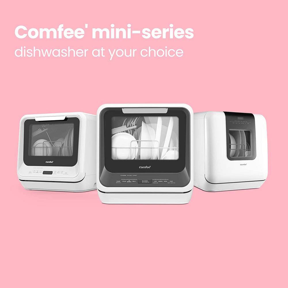 Black Stainless Steel Energy Star Countertop Dishwasher for RV