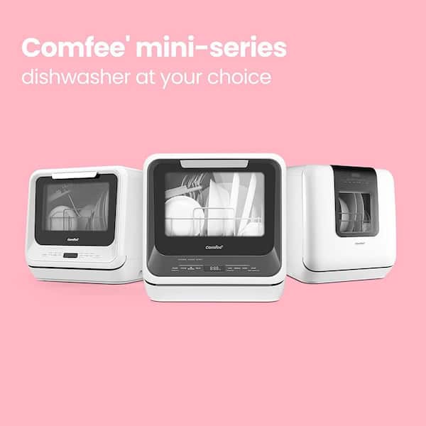 COMFEE' Mini Plus Dishwasher - Compact Table Top Dishwasher, 3 Place  Settings