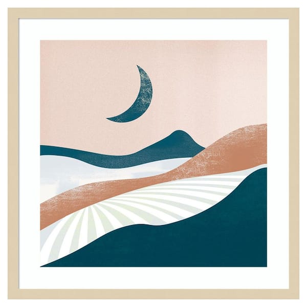 Amanti Art Peaceful Landscape II by Arctic Frame 1 Piece Framed Giclee Nature Art Print 25 in. x 25 in.