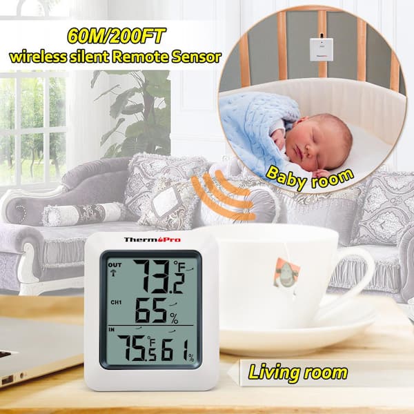 ThermoPro TP60C 60M Wireless Digital Indoor Outdoor Thermometer