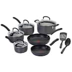 T-fal Signature Total 12-Piece Aluminum Nonstick Cookware Set in Black  C530SC74 - The Home Depot