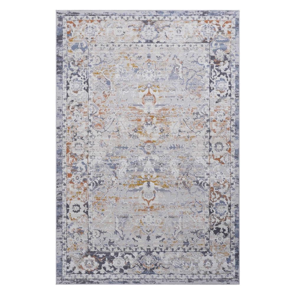 6 ft. x 7 ft. Ivory Grey Abstract Washable for Bedroom, Dining Room, Living Room Area Rug price history on PriceWatchPro