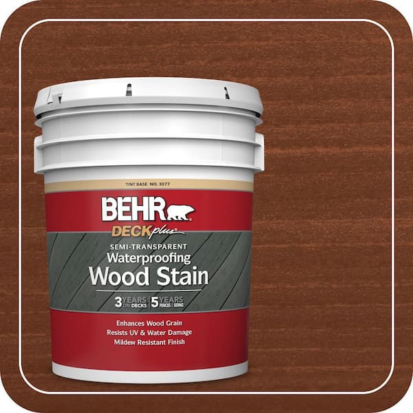 5 gal. #ST-142 Cappuccino Semi-Transparent Waterproofing Exterior Wood Stain