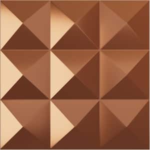 11-7/8"W x 11-7/8"H Benson EnduraWall Decorative 3D Wall Panel, Copper (12-Pack for 11.76 Sq.Ft.)