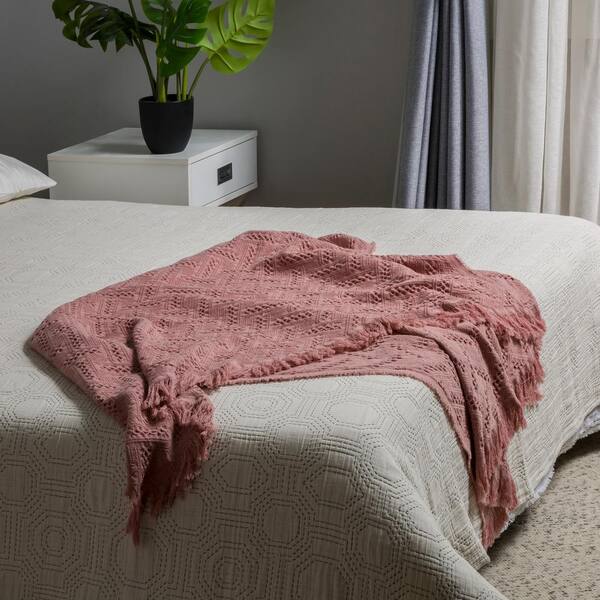 mink coloured throw blanket