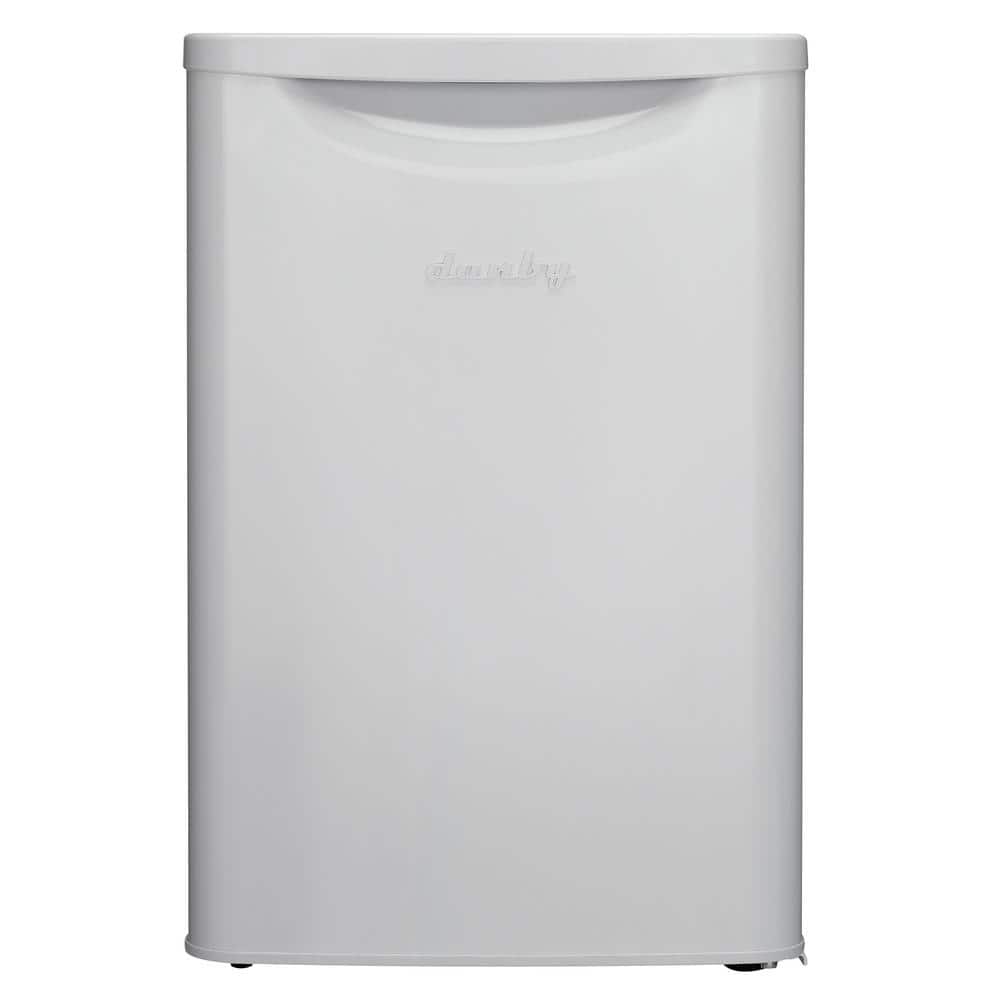 Danby 17.68 in. 2.6 cu.ft. Mini Refrigerator in White, Flat White