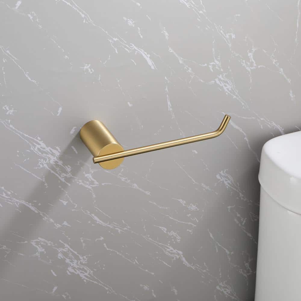Brushed Gold Stainless Steel 4-Piece Bathroom Hardware Set