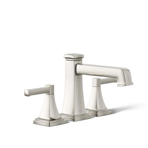 KOHLER Riff 2-Handle Tub Faucet Trim Kit with Diverter Spout in Vibrant Polished Nickel