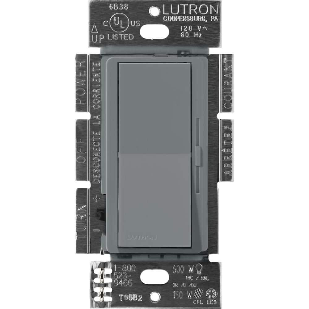 Gray Diva Dimmer Switch for Magnetic Low Voltage, 800-Watt, Single-Pole/3-Way, Slate (DVSCLV-103P-SL) price history on PriceWatchPro