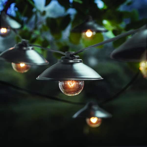 Hampton Bay 10-Light 11 ft. Outdoor/Indoor Line Voltage G40 Bulb Incandescent String Light