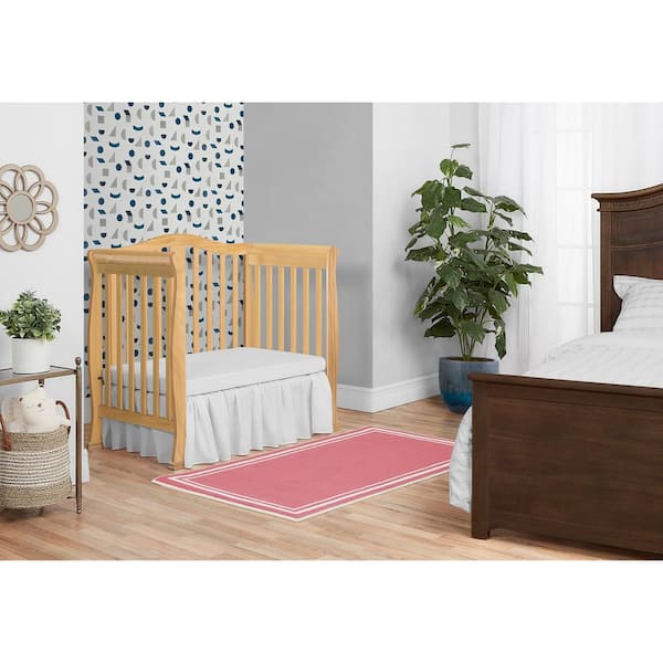 Dream On Me Naples 4 in 1 Convertible Mini Crib Natural