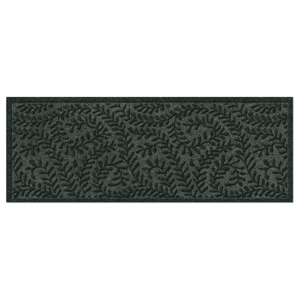 Bungalow Flooring Waterhog Boxwood Evergreen 30 in. x 97 in PET Polyester Indoor Outdoor Runner