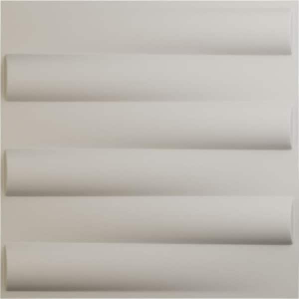 Ekena Millwork 19 5/8 in. x 19 5/8 in. Naomi EnduraWall Decorative 3D Wall Panel, Satin Blossom White (12-Pack for 32.04 Sq. Ft.)