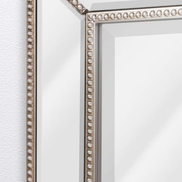 Silver Beaded Bathroom Mirror – Everything Bathroom