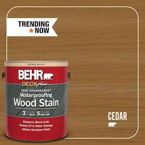 1 gal. #ST-146 Cedar Semi-Transparent Waterproofing Exterior Wood Stain