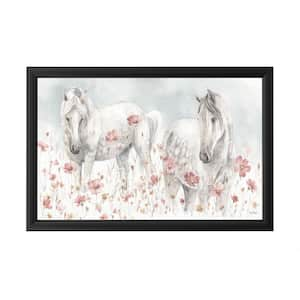 "Wild Horses Iii" by Lisa Audit Framed with LED Light Animal Wall Art 16 in. x 24 in.