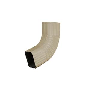 2 in. x 3 in. Almond Aluminum Downspout B-Elbow Special Order