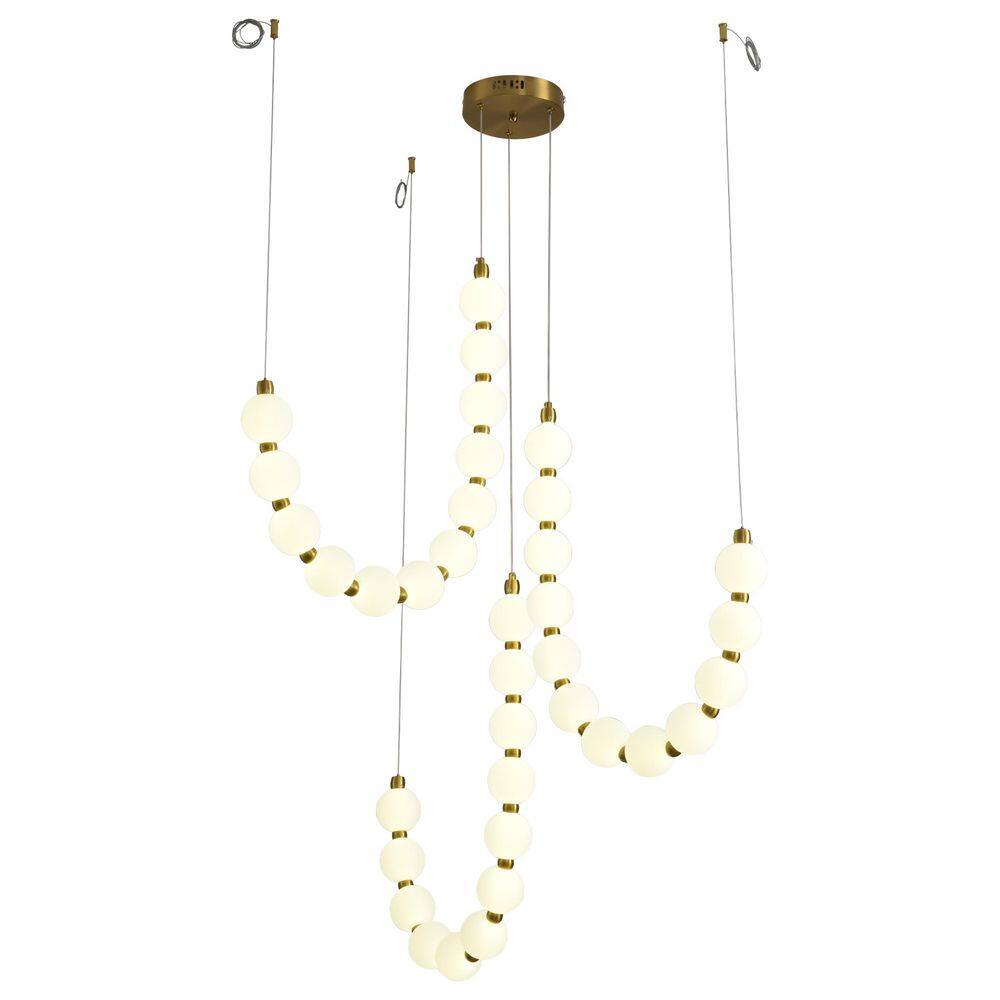 7.08 in. 36-Light Modern LED Chandelier,Gold Pendant Light with White Acrylic Shade,Globe Chandeliers for High Ceilings price history on PriceWatchPro