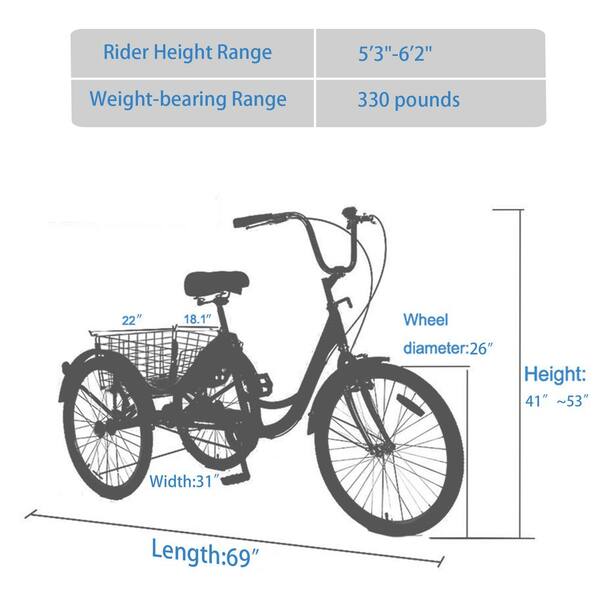 26 inch wheel bike for what size person hot sale