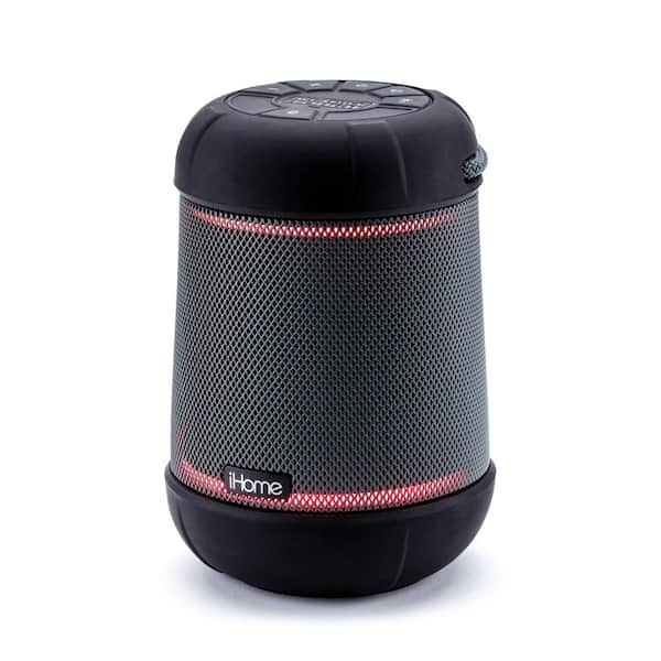 Spreek uit Oriëntatiepunt Wereldbol iHome Weather Tough Portable Bluetooth Rechargeable Waterproof Sandproof  Speaker with 360-Degree Stereo Sound IBT158B - The Home Depot