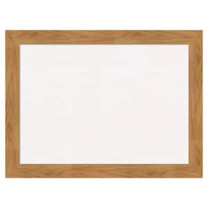 Carlisle Blonde Wood White Corkboard 32 in. x 24 in. Bulletin Board Memo Board