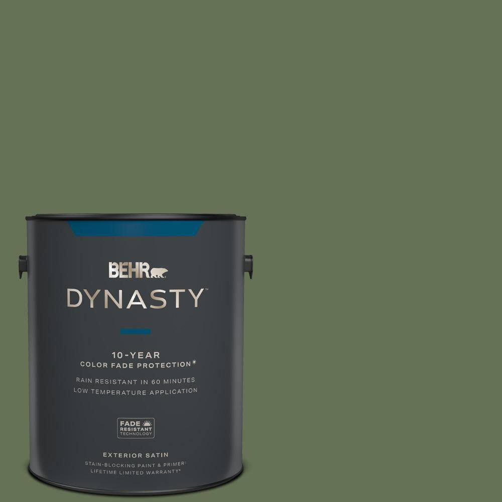 BEHR DYNASTY 1 gal. PMD46 French Tarragon Satin Enamel Exterior Stain