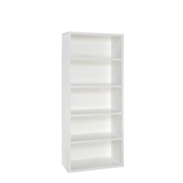 ClosetMaid 13504 73 in. H x 30 in. W x 14 in. D White Wood 5-Cube Storage Organizer - 1
