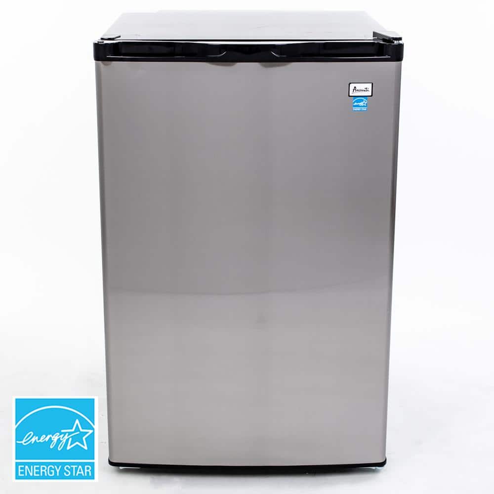 4.5 cu. ft. Mini Fridge with Freezer in Stainless Steel