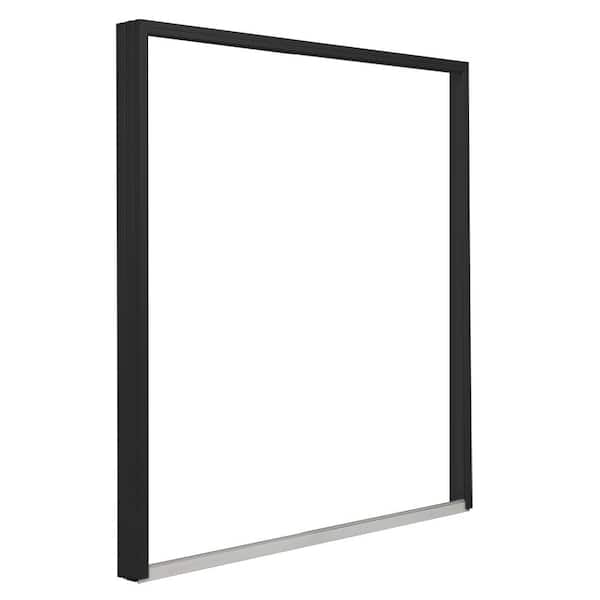 Andersen 70-1/2 in. x 79-1/2 in. 200 Series Black Left-Hand Perma-Shield Gliding Patio Door with Black Interior, Frame Kit