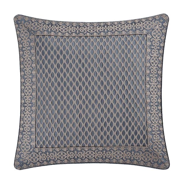 Unbranded Leah Blue Polyester Euro Sham