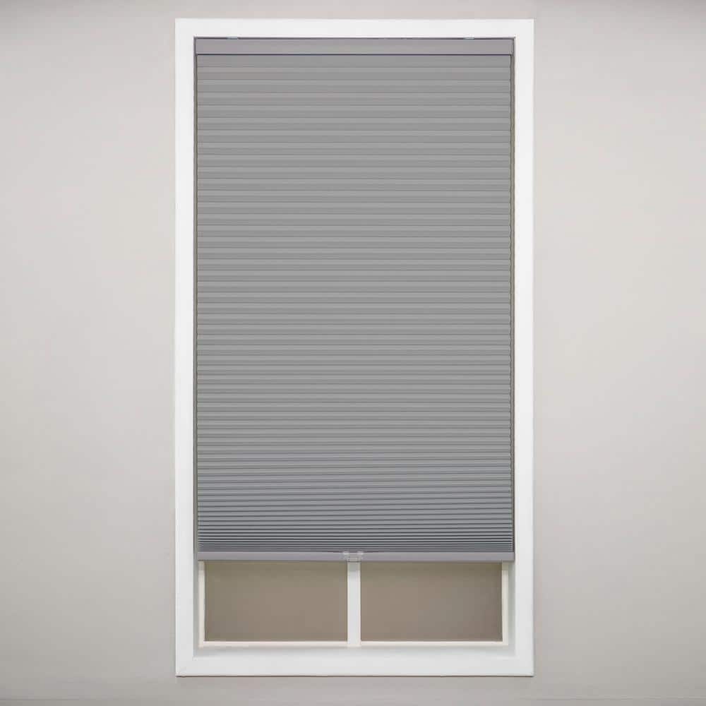 35 in W x 48 in L Cut-to-Width Shadow White 9//16 in Blackout Cordless Cellular Shade