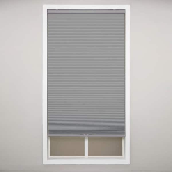 Perfect Lift Window Treatment Anchor Gray Cordless Blackout Polyester Cellular Shades - 35 in. W x 64 in. L