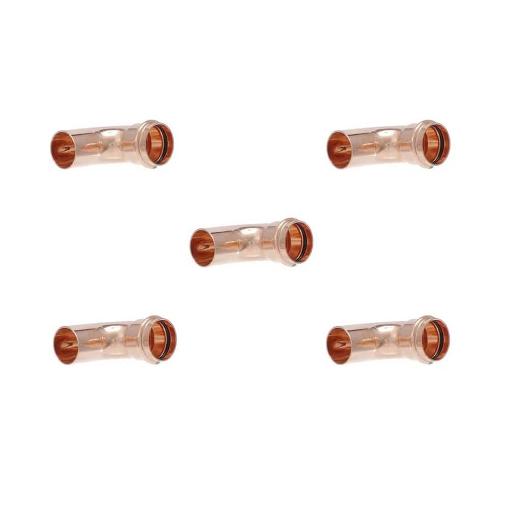 ProPress 1-1/4 in. Press x 1-1/4 in. FTG Copper 90-Degree Street Elbow (5-Pack) price history on PriceWatchPro