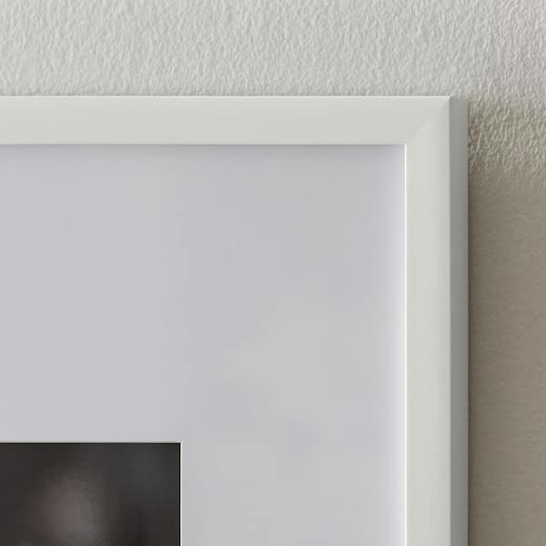 Gallery White Modern Picture Frame with White Mat 16x20 + Reviews | CB2